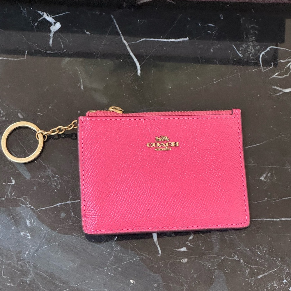 Coach Pink Card Holder